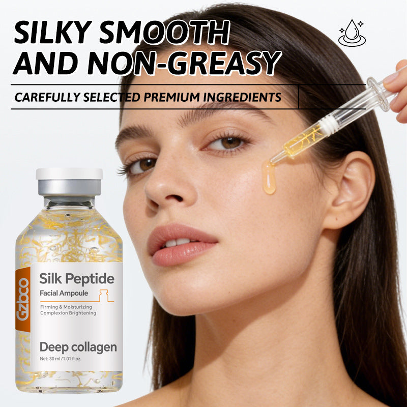 Tinh chất dưỡng da sợi vàng sang trọng OEM Golden Silk Peptide Serum