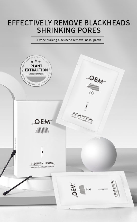 Miếng dán mũi loại bỏ mụn đầu đen chăm sóc vùng T-Zone OEM/ODM có sẵn