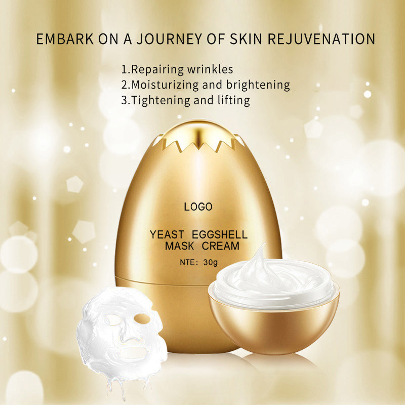 Kem che mặt vỏ trứng men OEM làm săn chắc và làm sáng mặt nạ OEM chế biến