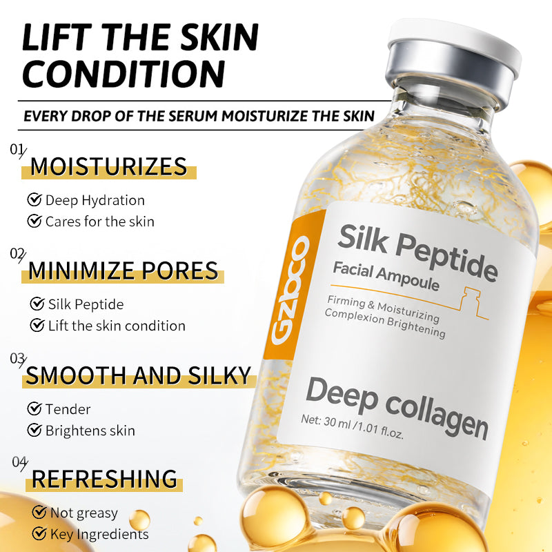 Tinh chất dưỡng da sợi vàng sang trọng OEM Golden Silk Peptide Serum