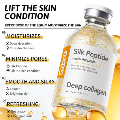Tinh chất dưỡng da sợi vàng sang trọng OEM Golden Silk Peptide Serum